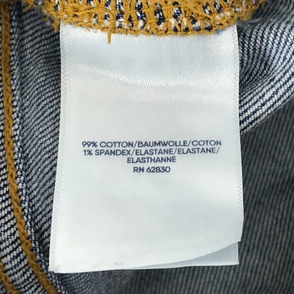 Lands' End Soft Denim High Rise Wide Leg Patch Pocket Crop Jeans Plus Size 14 - Picture 9 of 11